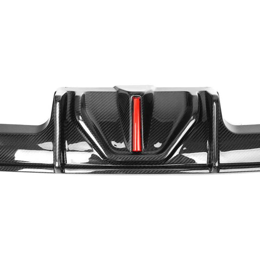 Dry Carbon Fiber Rear Lip Diffuser with LED for BMW M3 G80 / M4 G82 (2021+)