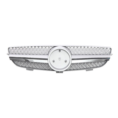 Front Grille for Mercedes-Benz CLK (2003 - 2009), Full Silver