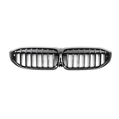 Single-Slat Front Grille for BMW 3 Series G20 (2020 - 2022), Glossy Black