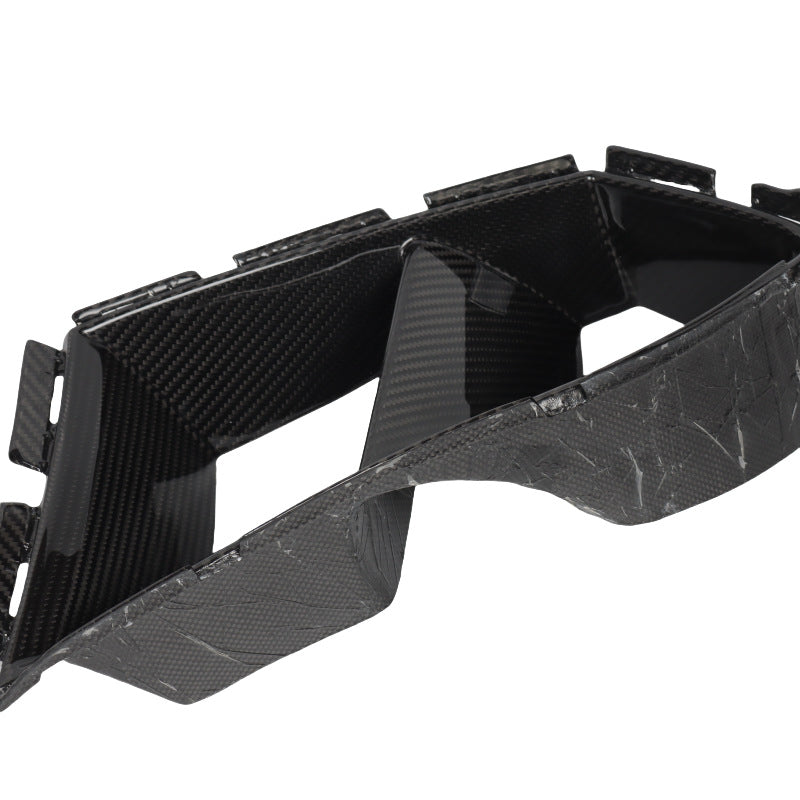 3×3 3K Twill Dry Carbon Fiber Front Bumper Vent Fog Light Frame Cover for BMW G80/G81 M3 & G82/G83 M4 2020-2026
