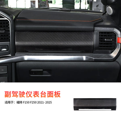 Real Carbon Fiber Dashboard Panel Cover for Ford F-150