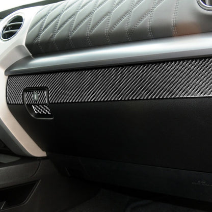 Prepreg Dry Carbon 3*3 3K Carbon Fiber Interior Passenger Side Glove Box Cover Trim for Toyota Tundra XK50 Facelift (2014-2021)