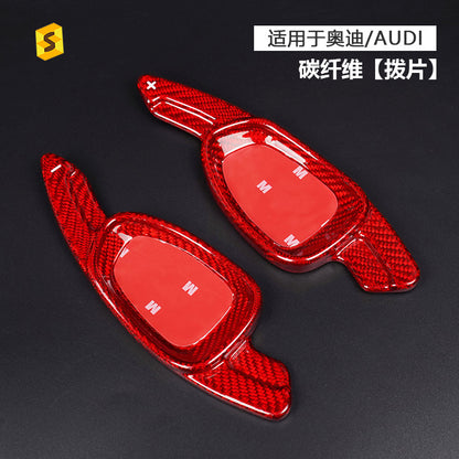Carbon Fiber Steering Wheel Shift Paddle Cover for Audi A5 / S3 / SQ5 / RS6