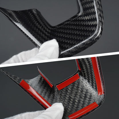 Real Carbon Fiber Steering Wheel Lower Trim for Ford Fiesta ST
