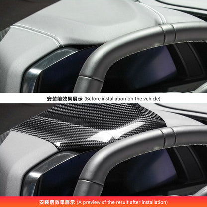 Carbon Fiber Dashboard Top Panel Cover for Chevrolet Corvette C8