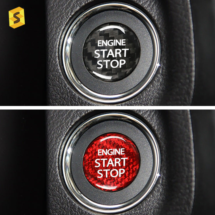 Carbon Fiber Push-Start Button Trim for Suzuki Vitara / Alivio / Kizashi