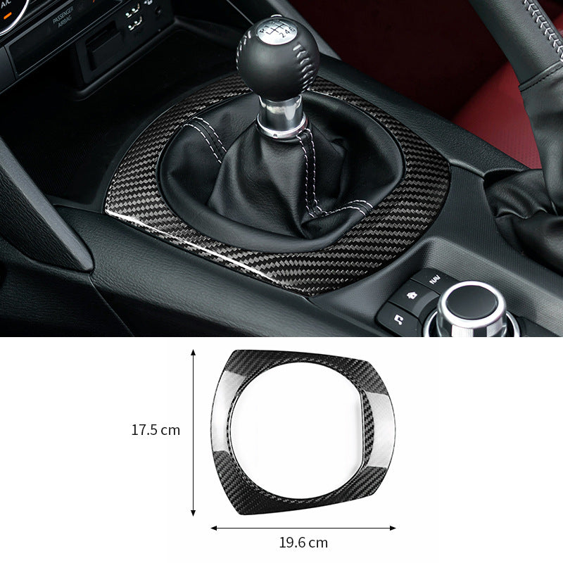 Real Carbon Fiber Gear Shift Panel Cover for Mazda MX-5 (2016 - 2025)