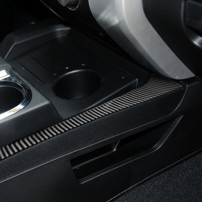 Prepreg Dry Carbon 3*3 3K Carbon Fiber Interior Center Console Gear Shift Base Trim for Toyota Tundra XK50 Facelift (2014-2021)