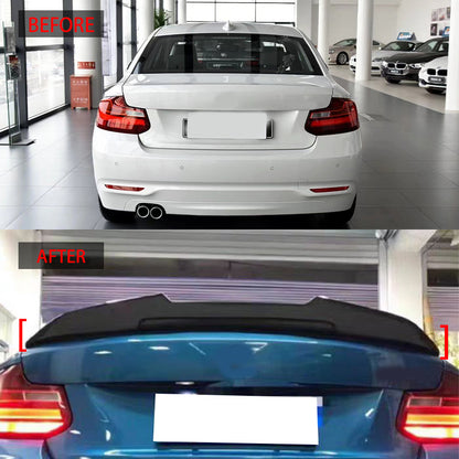 M-Style Rear Wing Spoiler for BMW 2 Series F22 (2013 - 2019), Glossy Black