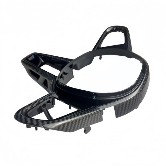 CS Style Carbon Fiber Steering Wheel Drive-Mode Trim (M1/M2) for BMW 3 Series / X3 - X8 (2018 - 2025)