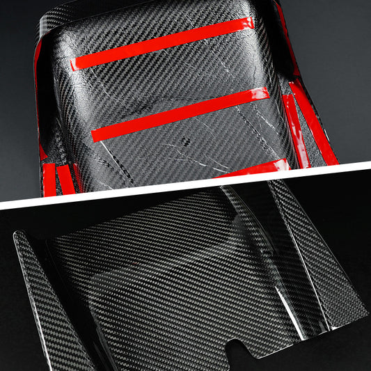Carbon Fiber Rear Lip Spoiler Trim for Fiat 500 / 595 / 695 (alternate view 3)