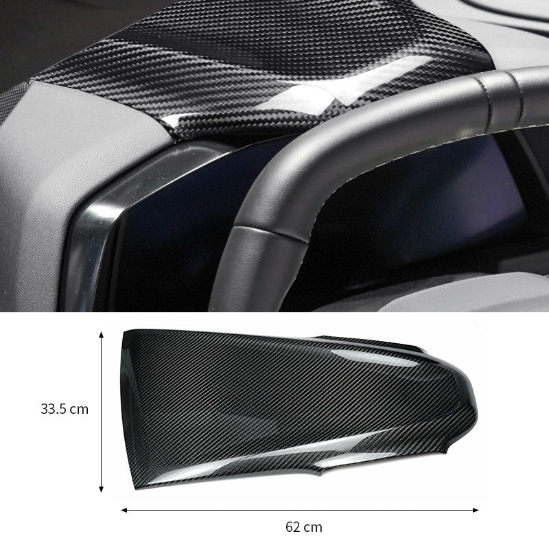 Carbon Fiber Dashboard Top Panel Cover for Chevrolet Corvette C8