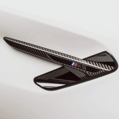 3×3 3K Twill Dry Carbon Fiber Fender Vent Side Gill Trim for BMW F90 M5 2017-2023 | Direct Replacement