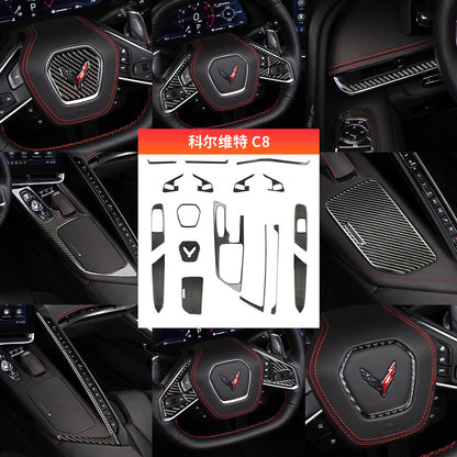 Epoxy Resin Carbon Fiber Decorative Trim Kit for Corvette C8 (2020 - 2023)
