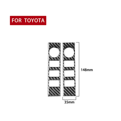 Carbon Fiber Interior Center Console Volume Switch Overlay for Toyota Tundra XK50 Facelifted (2014-2021)