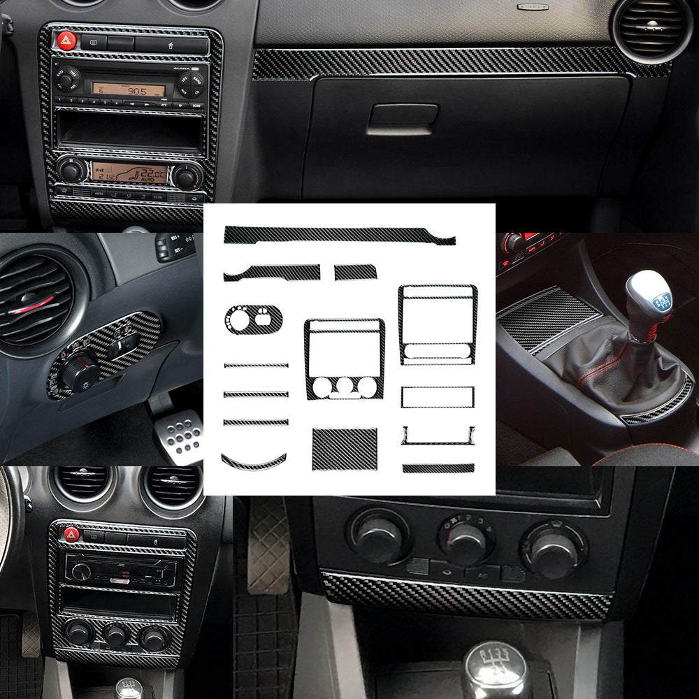Epoxy Resin Carbon Fiber Interior Trim Sticker for SEAT Ibiza (2003 - 2008)