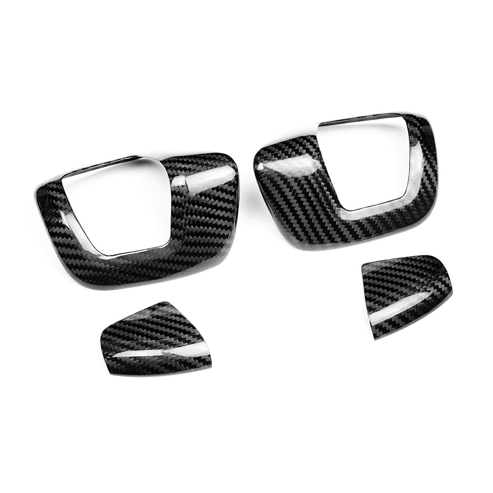 Real Carbon Fiber Seat Back Adjustment Frame Trim for Chevrolet Camaro (2016 - 2023)