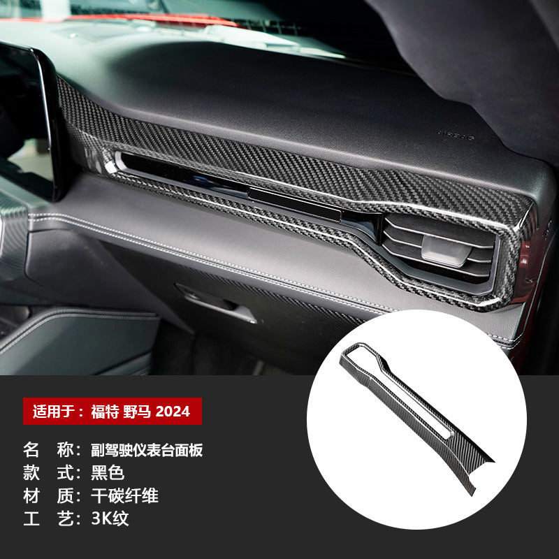 Real Carbon Fiber Dashboard Trim for Ford Mustang (2024)