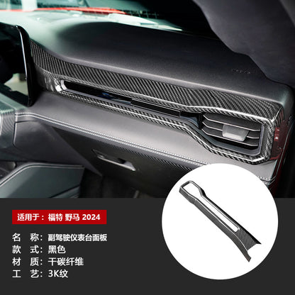 Real Carbon Fiber Dashboard Trim for Ford Mustang (2024)