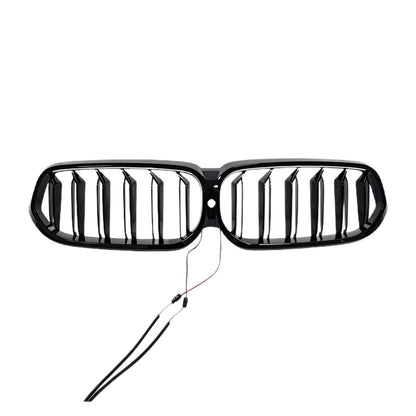 Side-Lit LED LED Illuminated Front Grille for BMW 6 Series GT G32 (2021 - 2026), Glossy Black