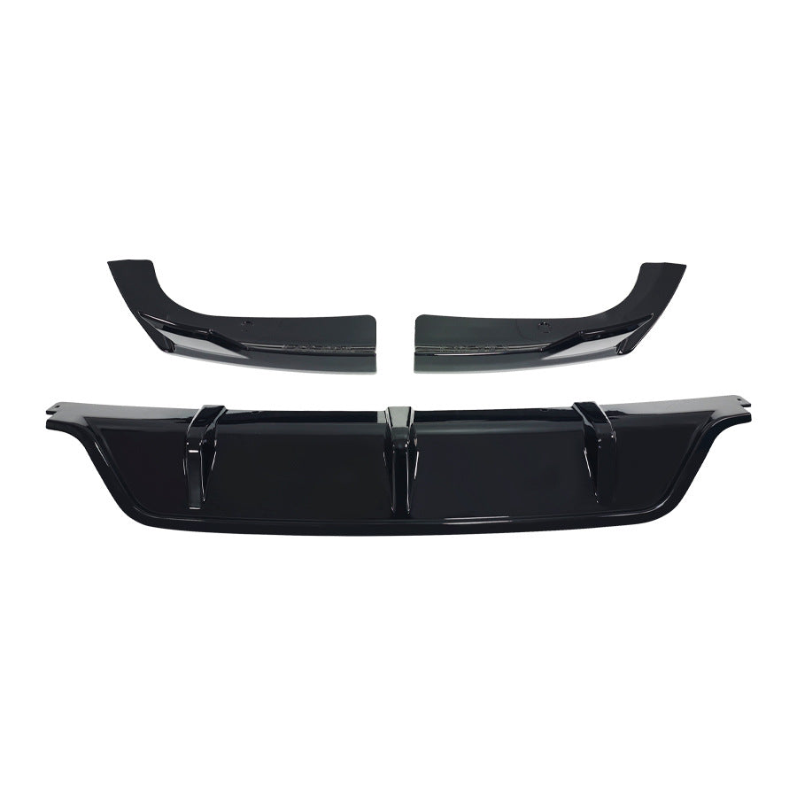 Blacked-Out 3-Section Rear Diffuser Lip for BMW X6 G06 (2020 - 2026), Glossy Black