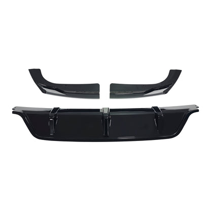 Blacked-Out 3-Section Rear Diffuser Lip for BMW X6 G06 (2020 - 2026), Glossy Black