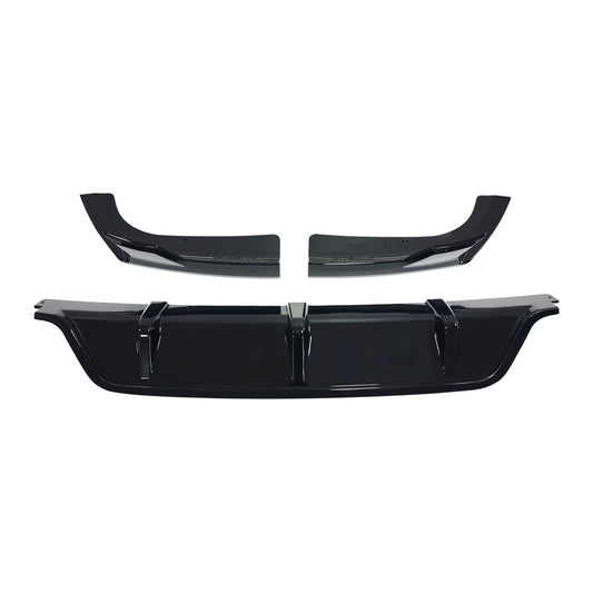 Blacked-Out 3-Section Rear Diffuser Lip for BMW X6 G06 (alternate view 2)