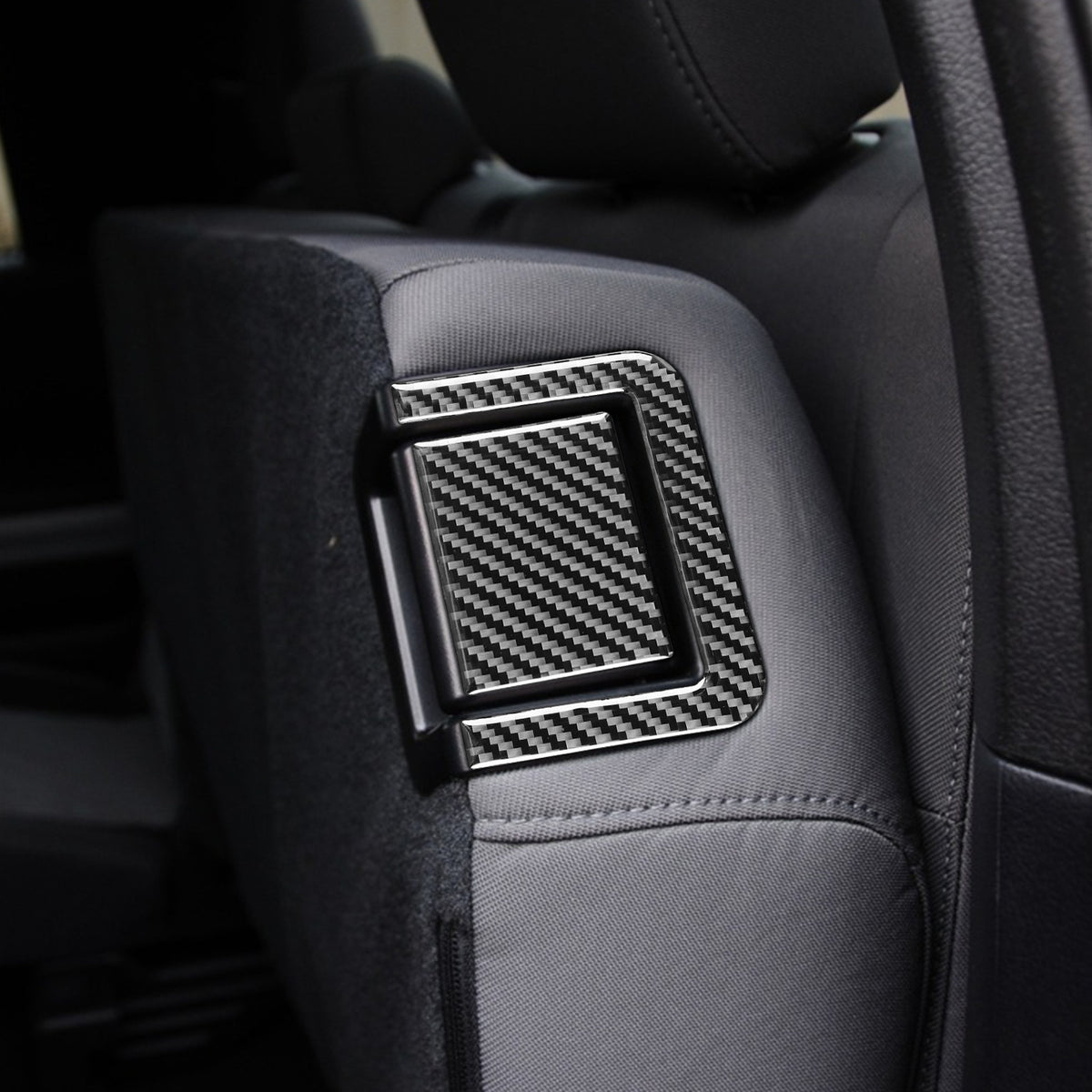 Prepreg Dry Carbon 3*3 3K Real Carbon Fiber Interior Rear Seat Adjustment Panel Trim for Toyota Tundra XK50 Facelift (2014-2021)