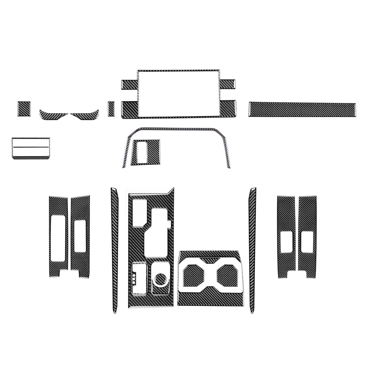 Epoxy Resin Carbon Fiber Interior Trim Kit for Toyota Tundra (2022 - 2023)
