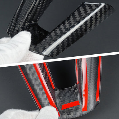 Real Carbon Fiber Steering Wheel Button Frame Trim for Mazda MX-5 (2016 - 2025)