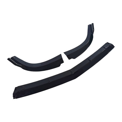 Sport 3-Section Front Lip Spoiler for Mercedes-Benz C-Class W204 (2012 - 2014), Glossy Black
