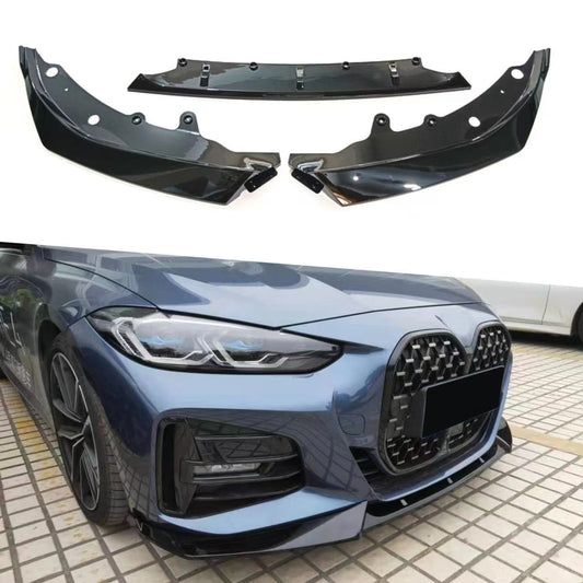 3-Section Competition Front Lip Spoiler for BMW 4 Series G22 (2021 - 2024)