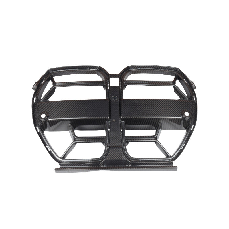 Autoclave Dry Carbon Front Bumper Grille For 2021 - 2026 BMW G80 G81 M3 & G82 G83 M4 | Replacement Style | 3K Twill Weave | High Gloss