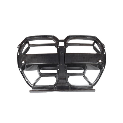 Autoclave Dry Carbon Front Bumper Grille For 2021 - 2026 BMW G80 G81 M3 & G82 G83 M4 | Replacement Style | 3K Twill Weave | High Gloss