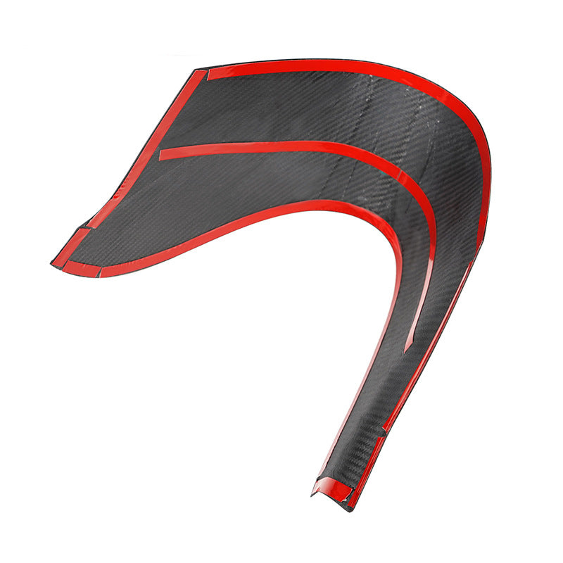 Real Carbon Fiber Gear Selector Frame Trim for Fiat 500