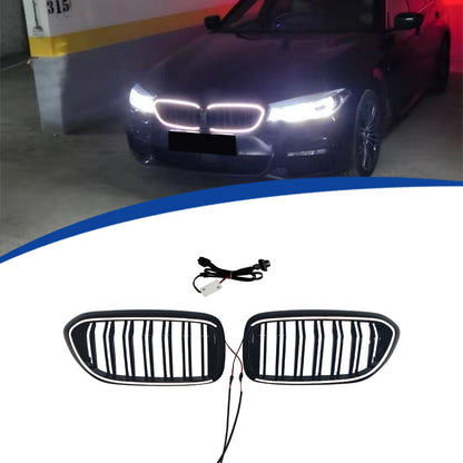 LED Illuminated Double-Slat Front Grille for BMW 5 Series G30 (2017 - 2020)