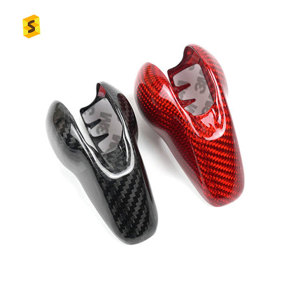 Real Carbon Fiber Gear Shift Knob Cover for Porsche 718 / 911 / Panamera / Macan