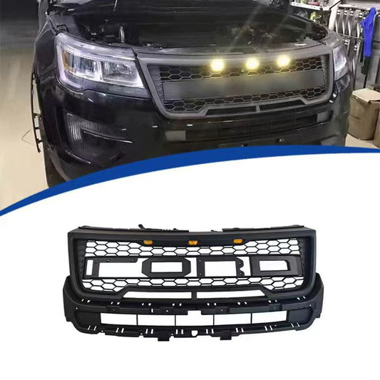 Raptor-Style Front Grille for Ford Explorer (2016-2018)