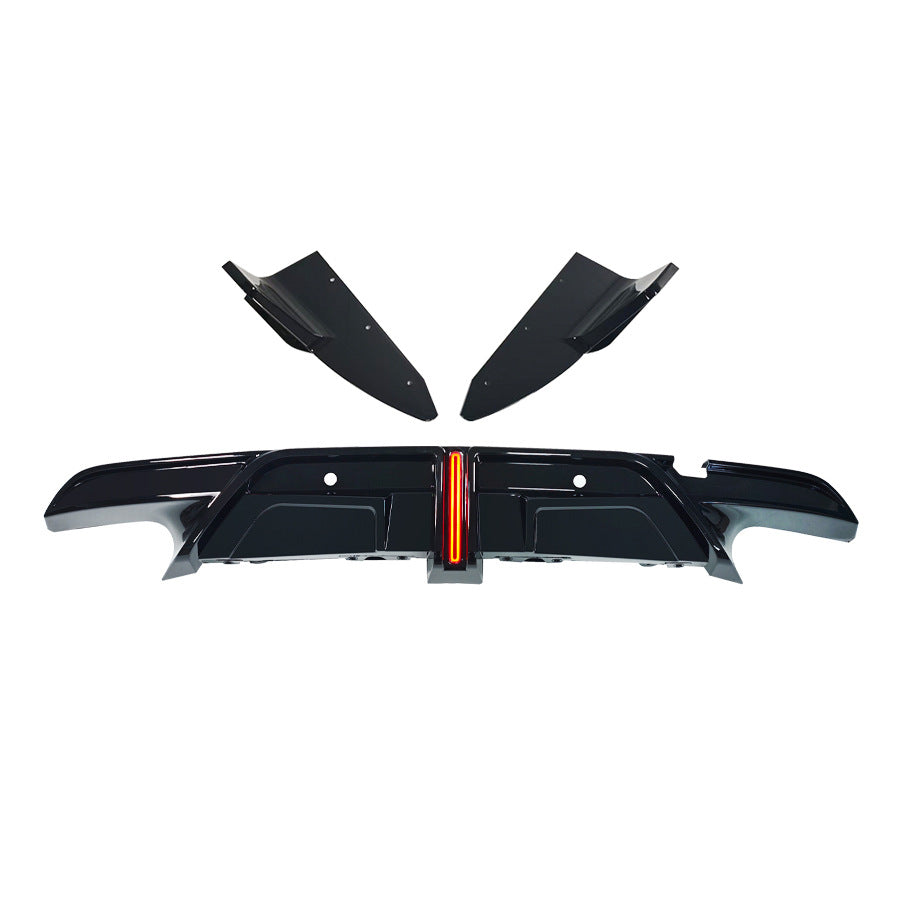 Blacked-Out LED Illuminated Rear Diffuser Lip for BMW / BMW X5M F95 (2020 - 2026)