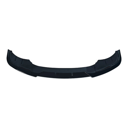 Standard 3-Section Front Lip Spoiler for BMW 5 Series F10 (2014 - 2016), Glossy Black