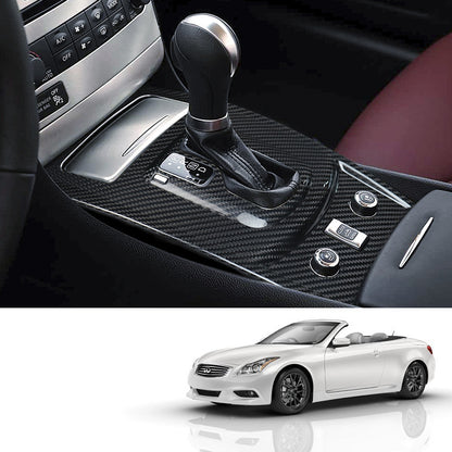 Real Carbon Fiber Gear Shift Panel Cover for Infiniti G37