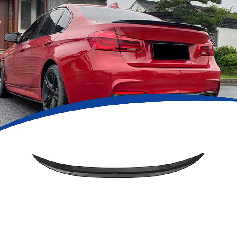 MP-Style Rear Wing Spoiler for BMW 3 Series F30, Glossy Black