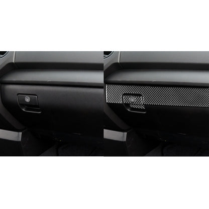 Prepreg Dry Carbon 3*3 3K Carbon Fiber Interior Passenger Side Glove Box Cover Trim for Toyota Tundra XK50 Facelift (2014-2021)