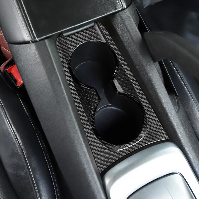 Real Carbon Fiber Cup Holder Trim for Chevrolet Camaro (2010+)