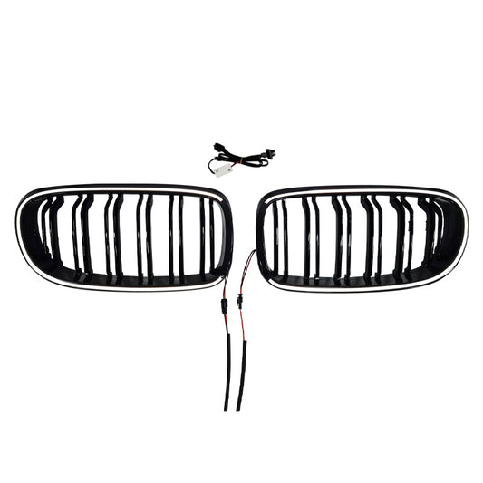 LED Illuminated Double-Slat Grille for BMW 3 Series E90 (alternate view 2)