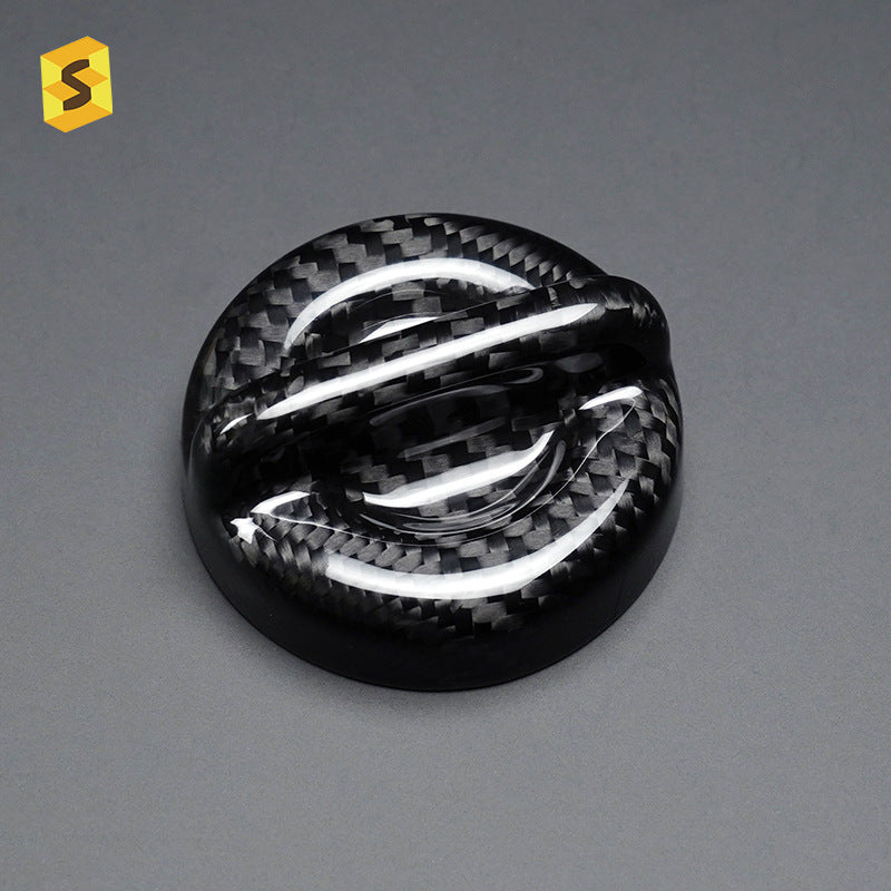 Real Carbon Fiber Engine Oil Cap Cover for Fiat