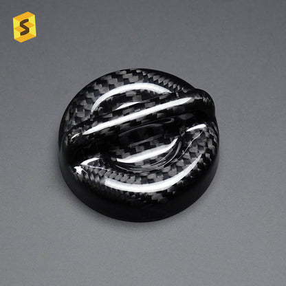 Real Carbon Fiber Engine Oil Cap Cover for Fiat