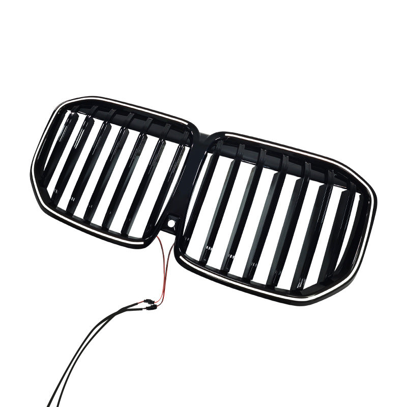 LED Illuminated Front Grille for BMW X7 G07 (2023 - 2026), Glossy Black