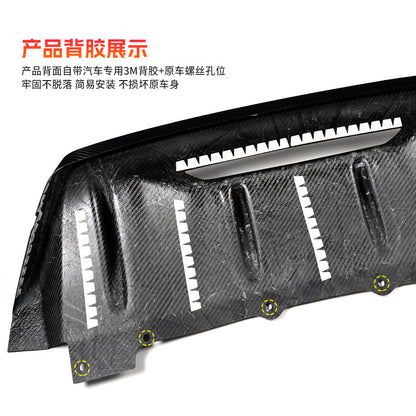 Real Carbon Fiber Rear Lip Spoiler Trim for Ford / Ford Mustang (2024 - 2025)