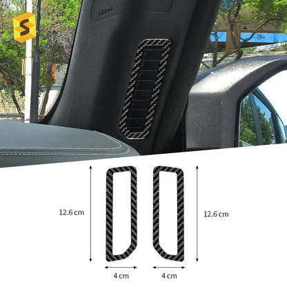 Real Carbon Fiber A-Pillar Air Vent Trim for Ford Bronco (2021 - 2025)